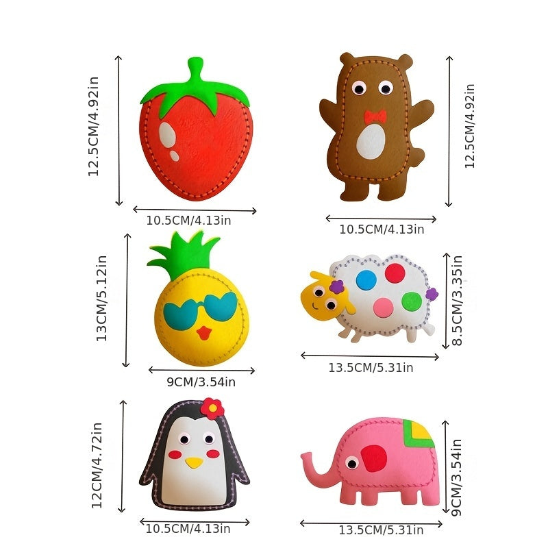 DIY Sewing Kit for Kids – 6-Piece Felt Craft Set with Doll