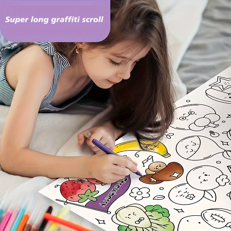 Long Drawing Roll for Kids – Foldable, Creative Fun | Art & Learning Gift