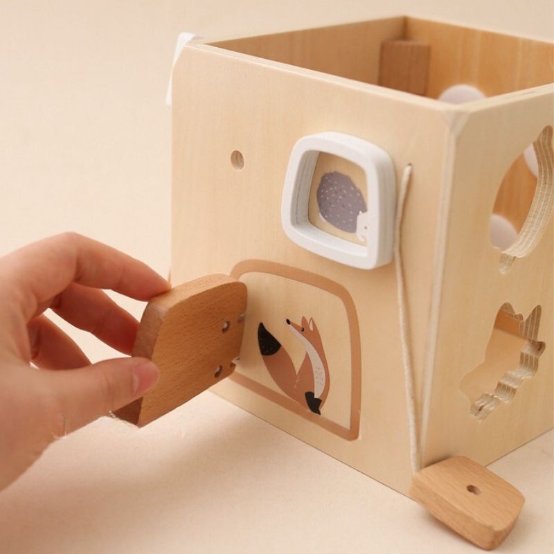 5-in-1 Wooden Early Learning Activity Toy Box