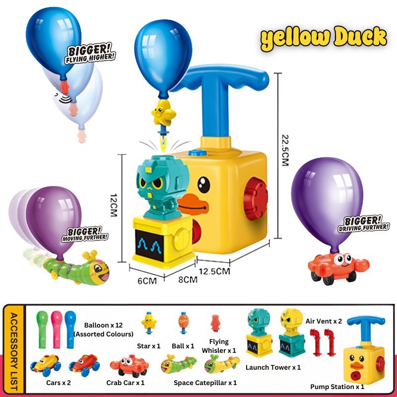 Balloon-Driven Car and Rocket Launching Kit