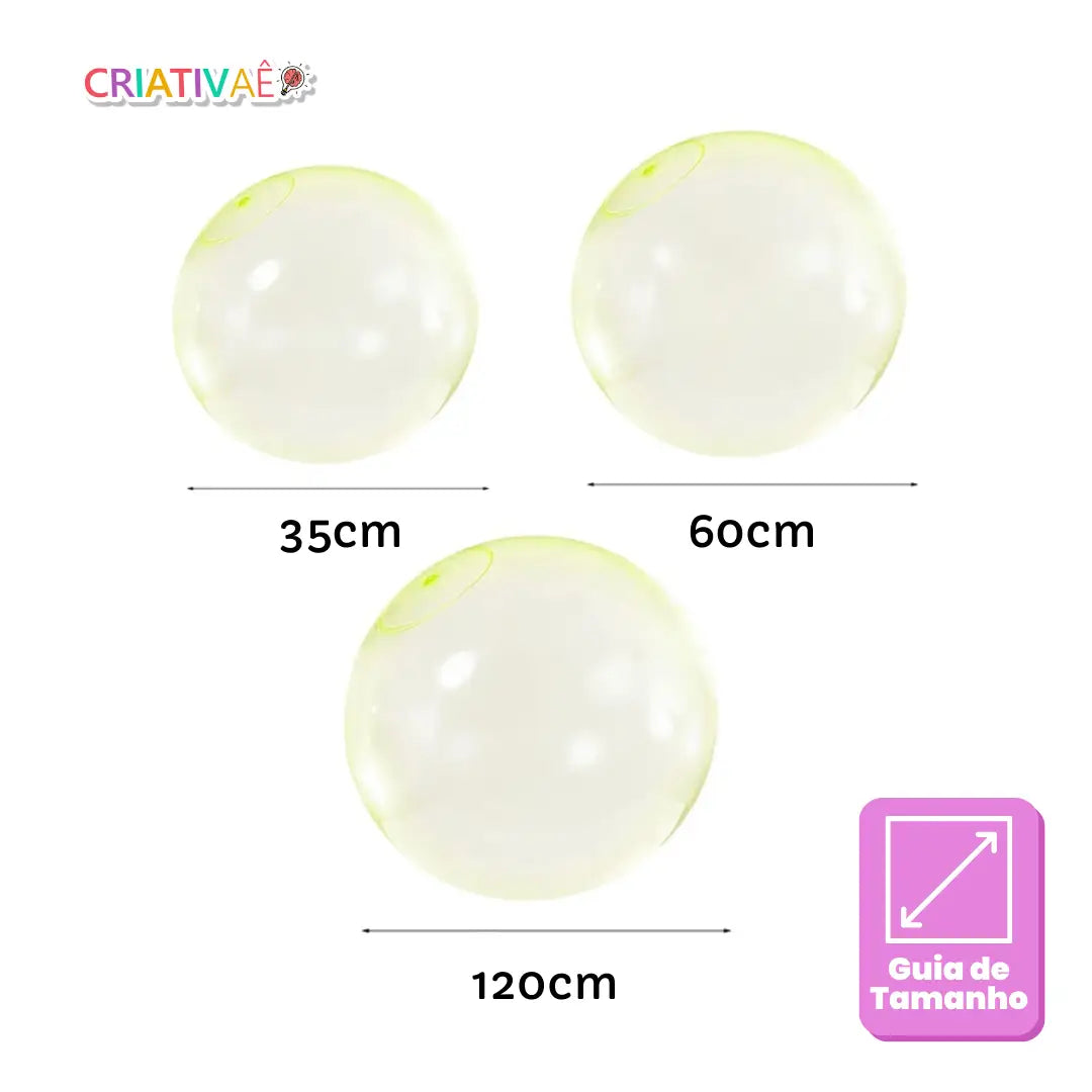 Gigantball Criativae - Giant Inflatable Wobble Ball for Air or Water