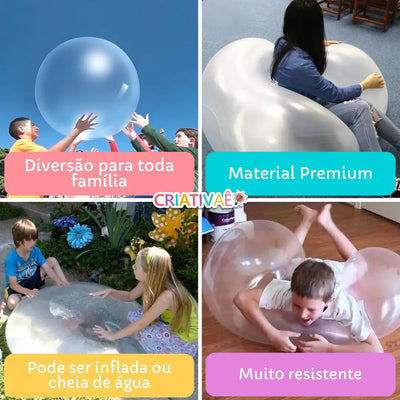 Gigantball Criativae - Giant Inflatable Wobble Ball for Air or Water