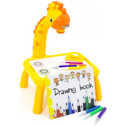 Giraffe Drawing Projector Table for Kids – 24 Slides, 12 Markers, Ages 3+