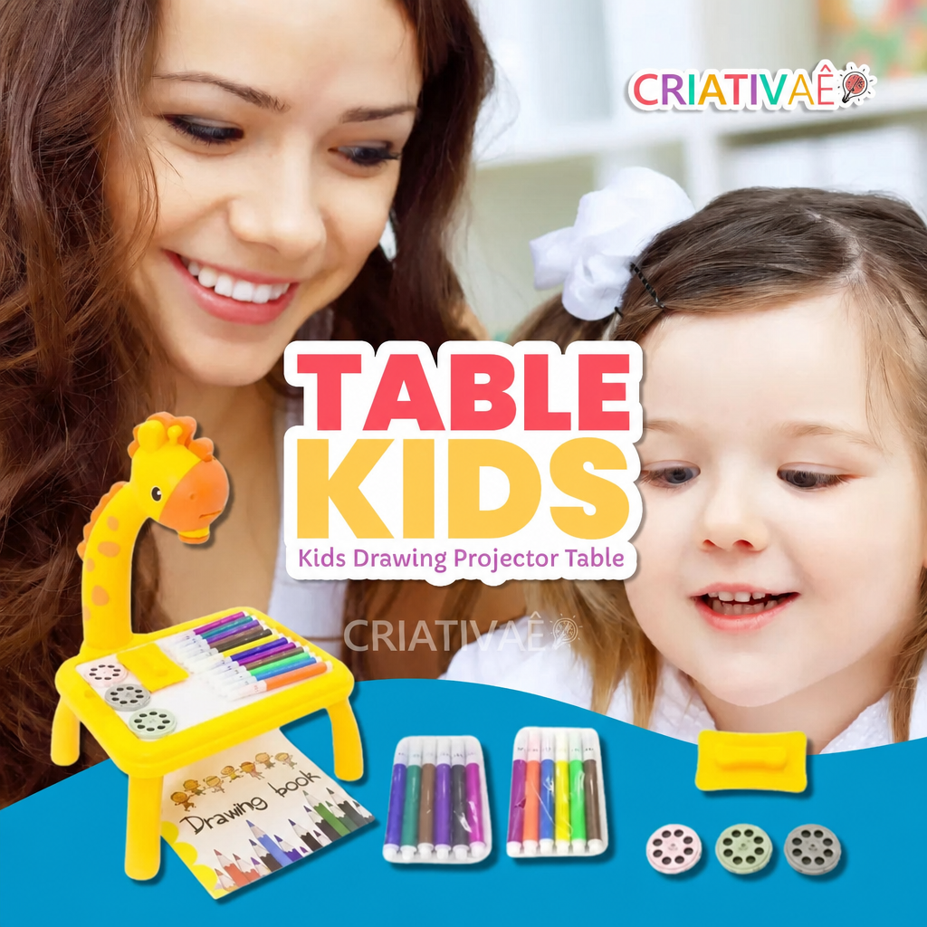 Table Kids Criativae - Kids Drawing Projector Table