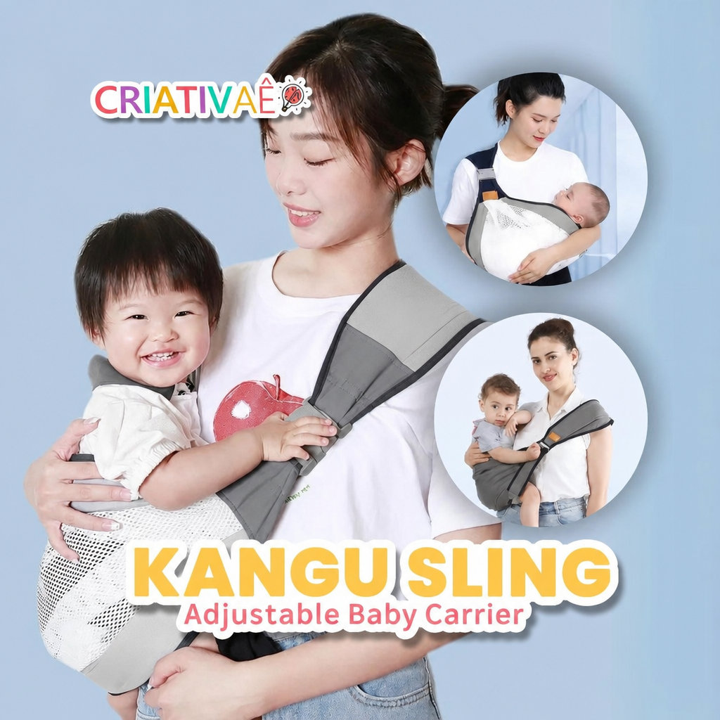 Kangu Sling Criativae - Adjustable Baby Carrier Sling for Hands Free Days