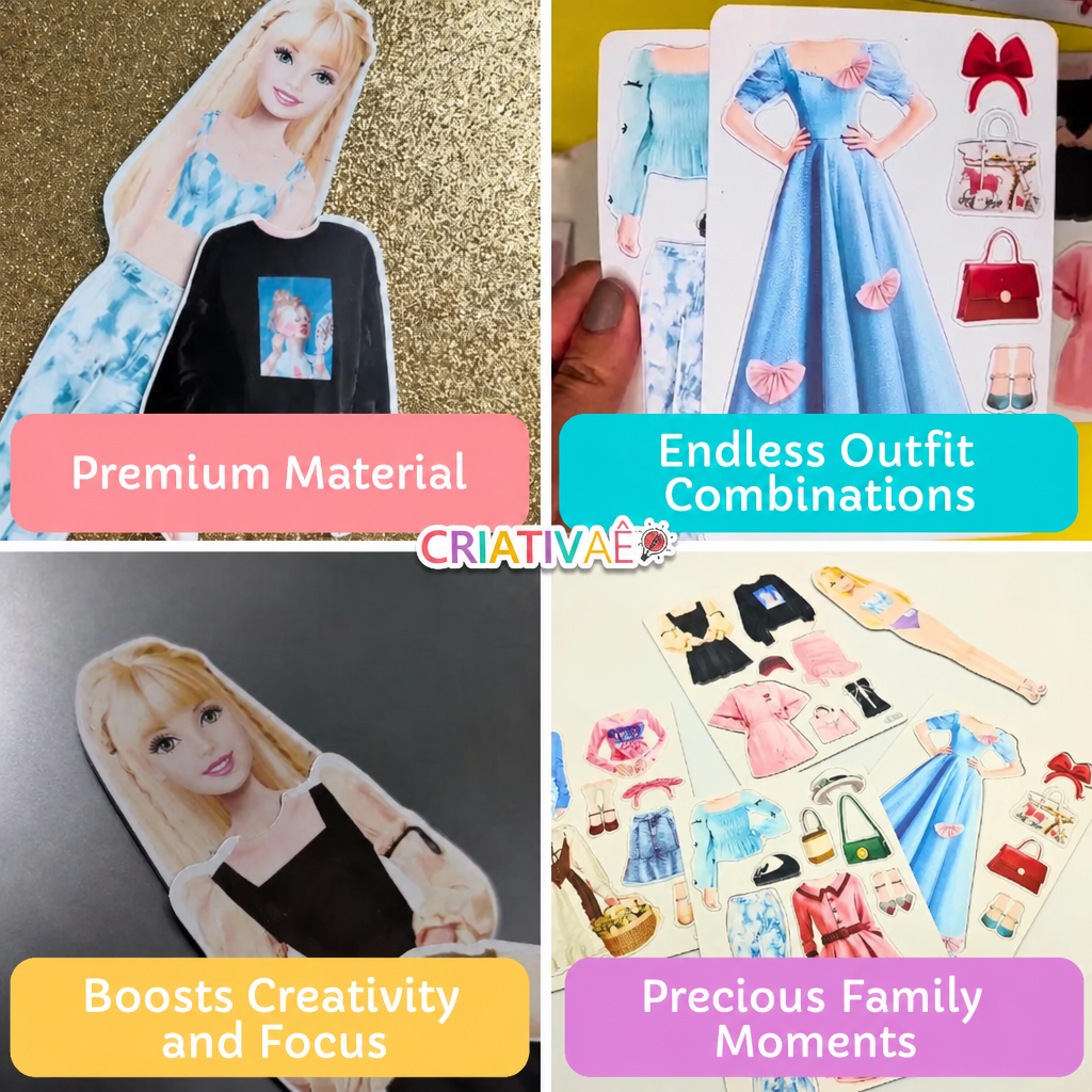 Styldoll Criativae - Magnetic Dress Up Doll with Endless Outfits