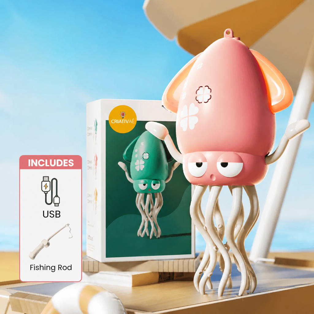 Lulita Pop Criativaê - Walking, Dancing Light-Up Squid Toy