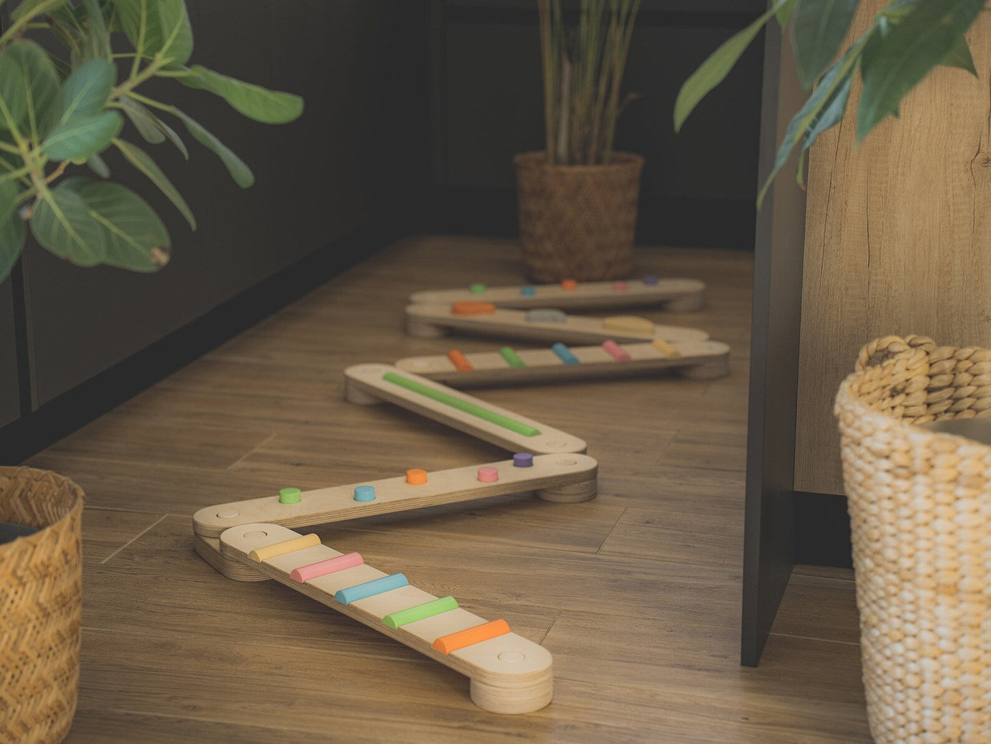 Wendbare Schwebebalken-Sets für Kinder – Sensorische Tasttafeln