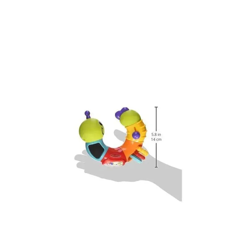 Infantino Topsy Turvy Twist & Play Caterpillar Rattle - Multicolor