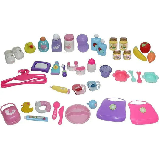 JC Toys - 45-teiliges Kinderzimmer-Zubehörset für Spielspaß, ab 2 Jahren