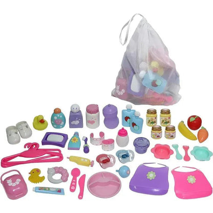 JC Toys - 45-Piece Nursery Accessory Set for Playtime Fun, Ages 2+