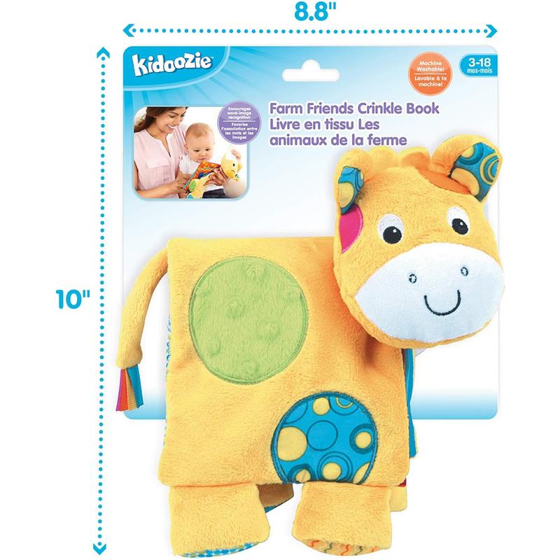 Kidoozie - Crinkle Book: Farm Friends Edition