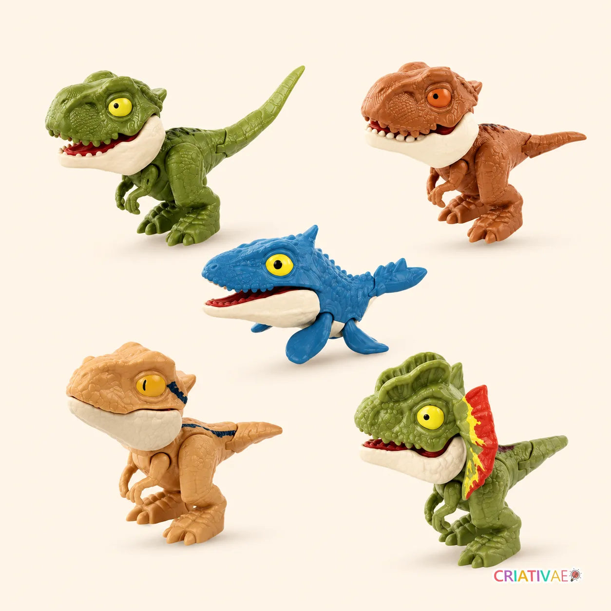 Snappysaurus Criativae - Fidget Dinosaurs with Snapping Jaws