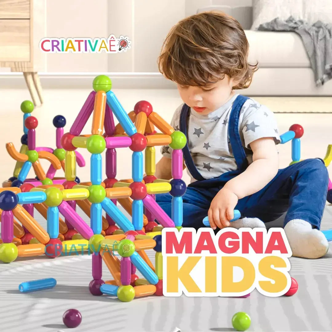 Magna Kids Criativae - Magnetic Sticks and Balls Building Set