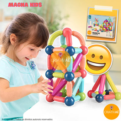 Magna Kids Criativae - Magnetic Sticks and Balls Building Set