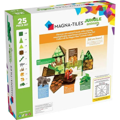 25-delige magnetische bouwset met jungledieren van Magnatiles