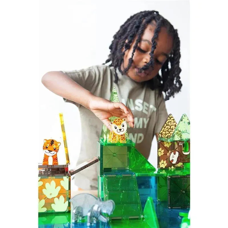 25-Piece Jungle Animals Magnetic Building Set by Magnatiles