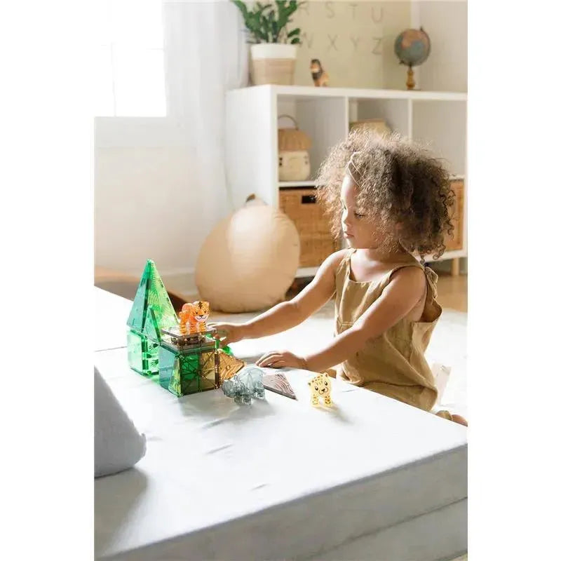 25-Piece Jungle Animals Magnetic Building Set by Magnatiles