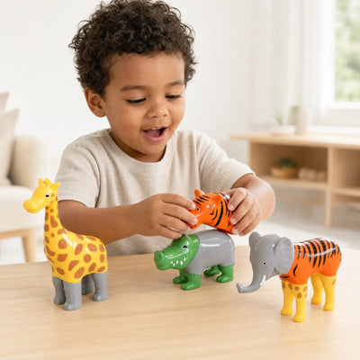 MagnetoZoo Criativae - 3D Magnetic Puzzle Kids Rebuild Over and Over