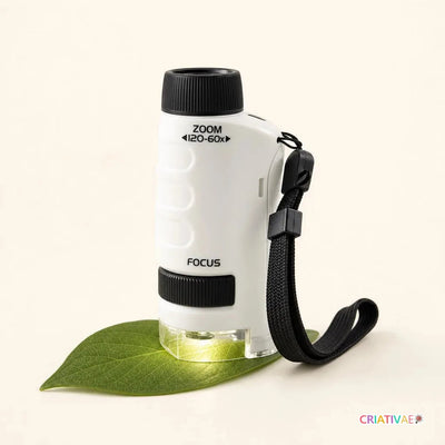 Microscopic Criativae - Portable Kids Microscope with 120x Zoom
