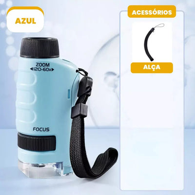 Microscopic Criativae - Portable Kids Microscope with 120x Zoom
