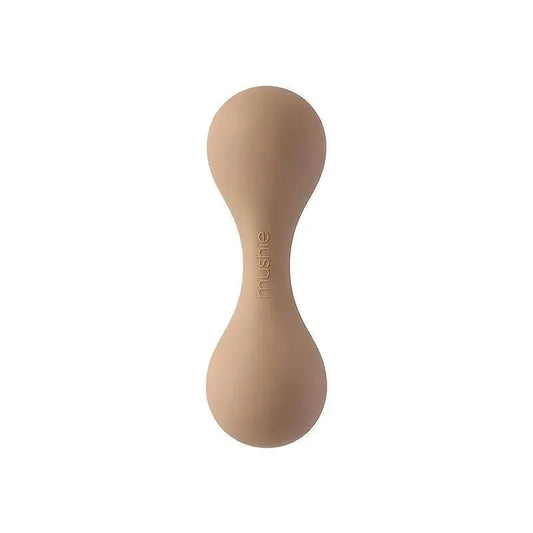 Mushie Natural Silicone Baby Rattle Toy
