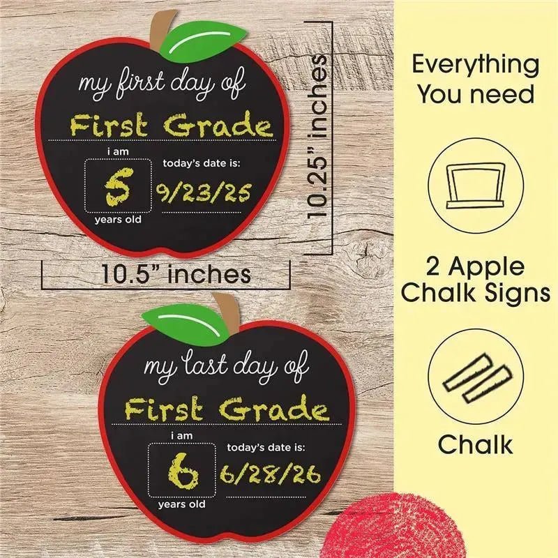 Pearhead Baby - School Days Chalkboard for First and Last Day Memories