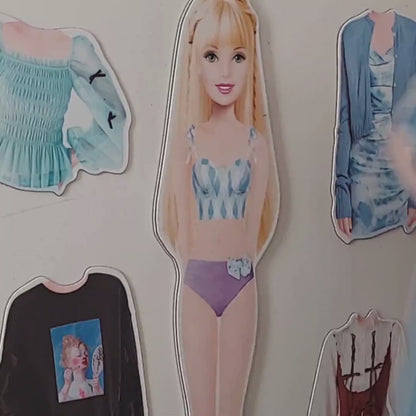 Magnetic Dress Up Doll Set - Fashion Paper Dolls for All Metallic Surfaces & Travel Toys for Kids | CRIATIVAE