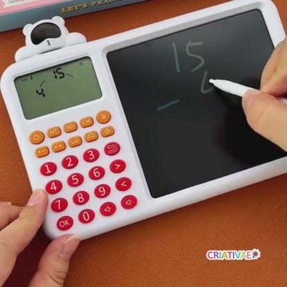 Kids LCD Writing Tablet with Calculator – Educational Math Doodle Board 2-in-1 | CRIATIVAE