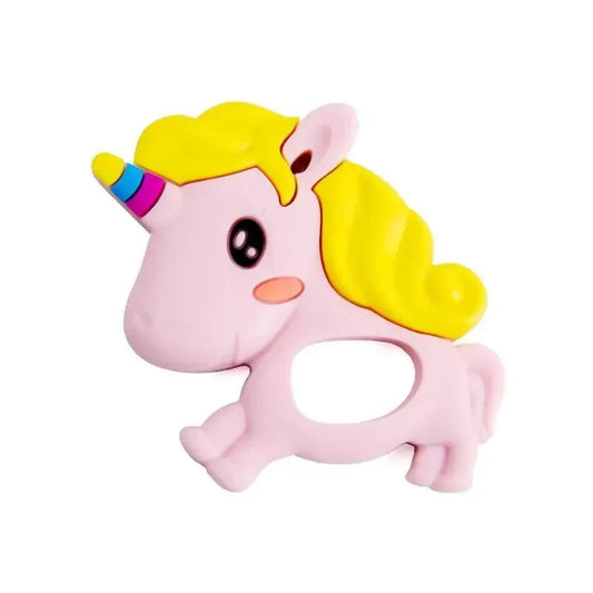 Pink Unicorn Silicone Baby Teether