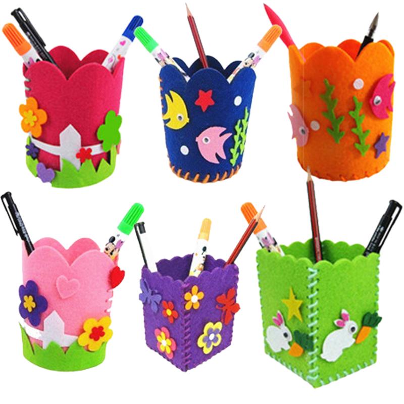 Kreatives DIY-Bastelspielzeug-Set für Kinder: Handgefertigte Stiftebehälter und Bleistifthalter-Kits – Lernspaß für Kinder