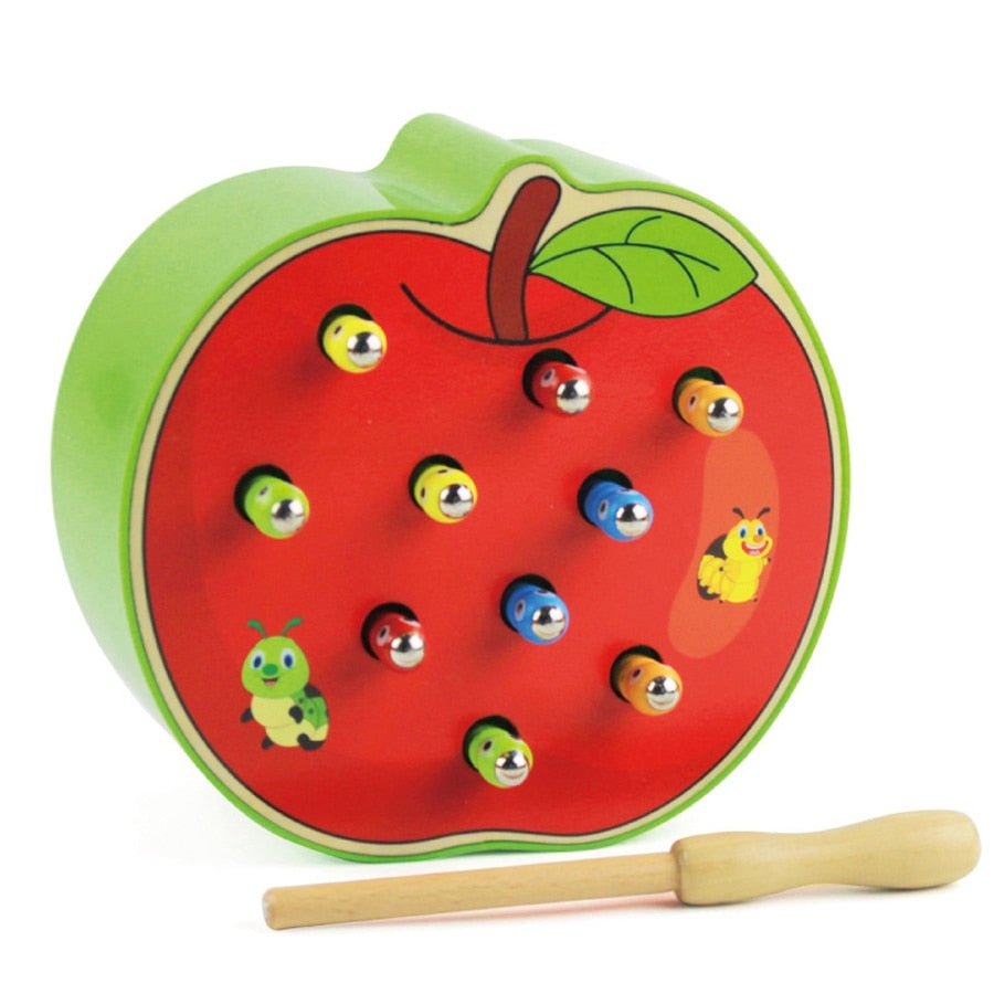 3D Magnetisch Rups Puzzel Speelgoed - Kleurrijk Houten Educatief Spel voor Vroegschoolse Educatie