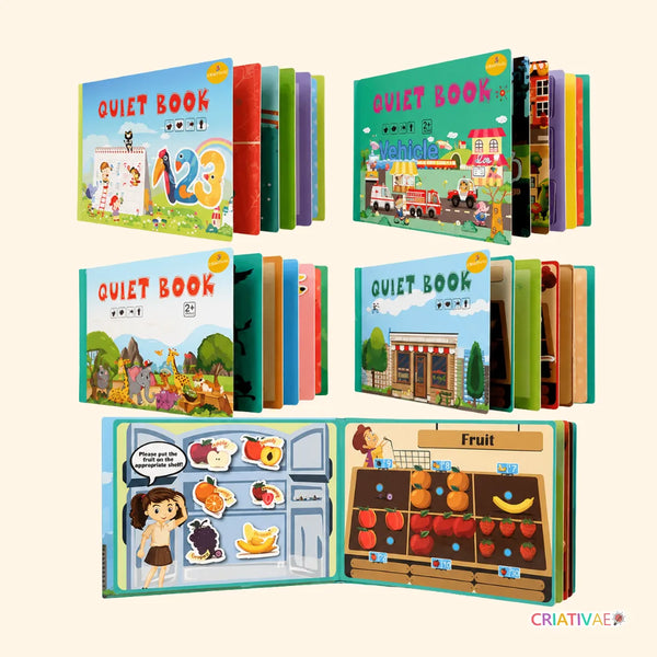 QuietBook Criativae - Montessori Busy Book for Toddlers