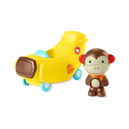Skip Hop Zoo Team Monkey Figurine Car Airplane Toy