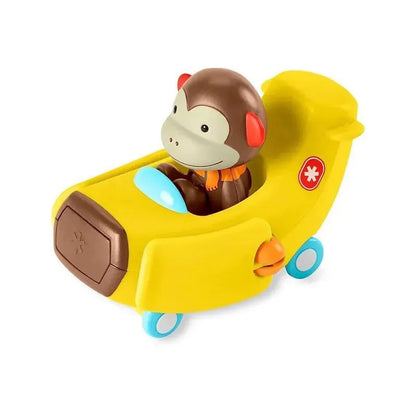 Skip Hop Zoo Team Monkey Figurine Car Airplane Toy