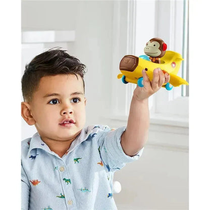 Skip Hop Zoo Team Monkey Figurine Car Airplane Toy