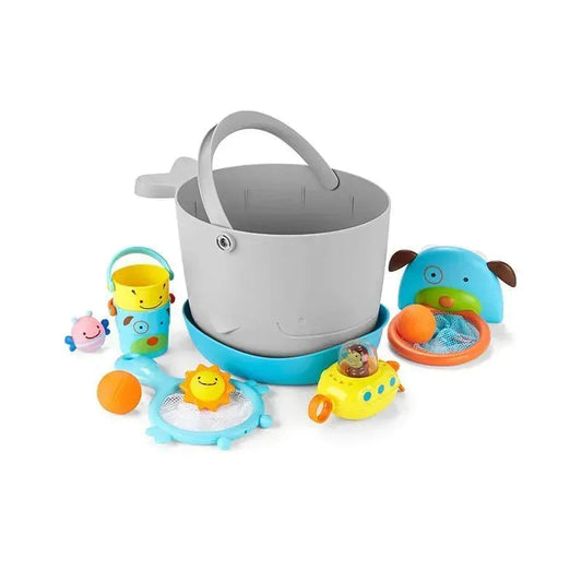 Moby Badespielzeug-Eimer-Geschenkset für endlosen Spaß