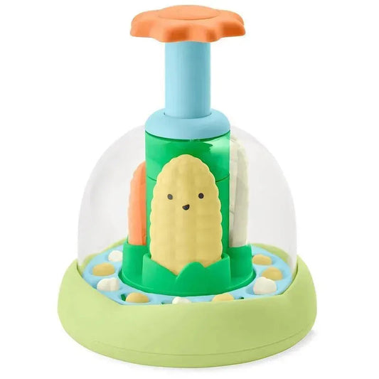 Skip Hop - Farmstand Baby Learning Toy: Push and Spin Fun