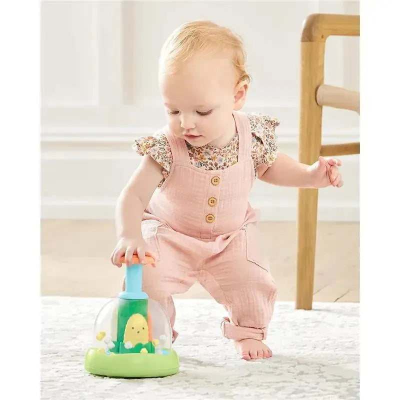 Skip Hop - Farmstand Baby Learning Toy: Push and Spin Fun