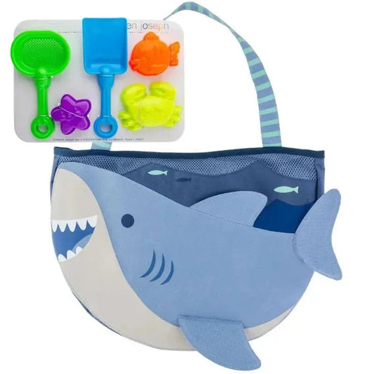 Shark Beach Tote and Sand Toy Set