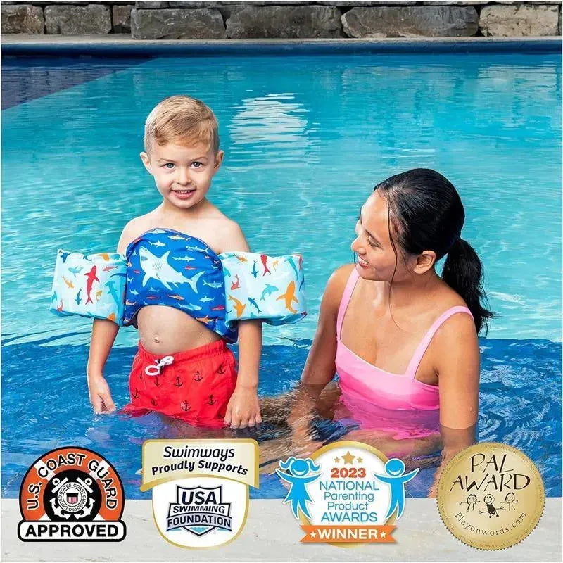 SwimWays Shark Life Jacket - US Coast Guard Approved Swimming Instructor Vest