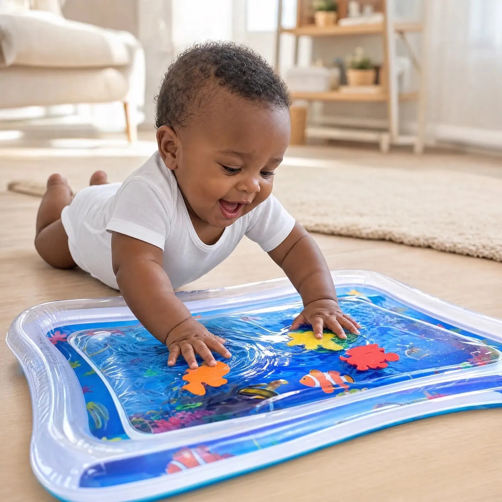 Water Play Mat Criativae - Inflatable Tummy Time Sensory Mat