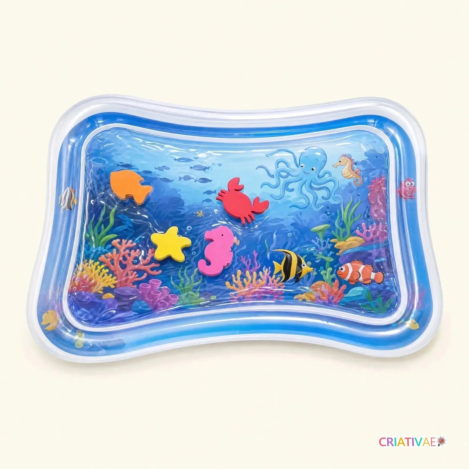 Water Play Mat Criativae - Inflatable Tummy Time Sensory Mat