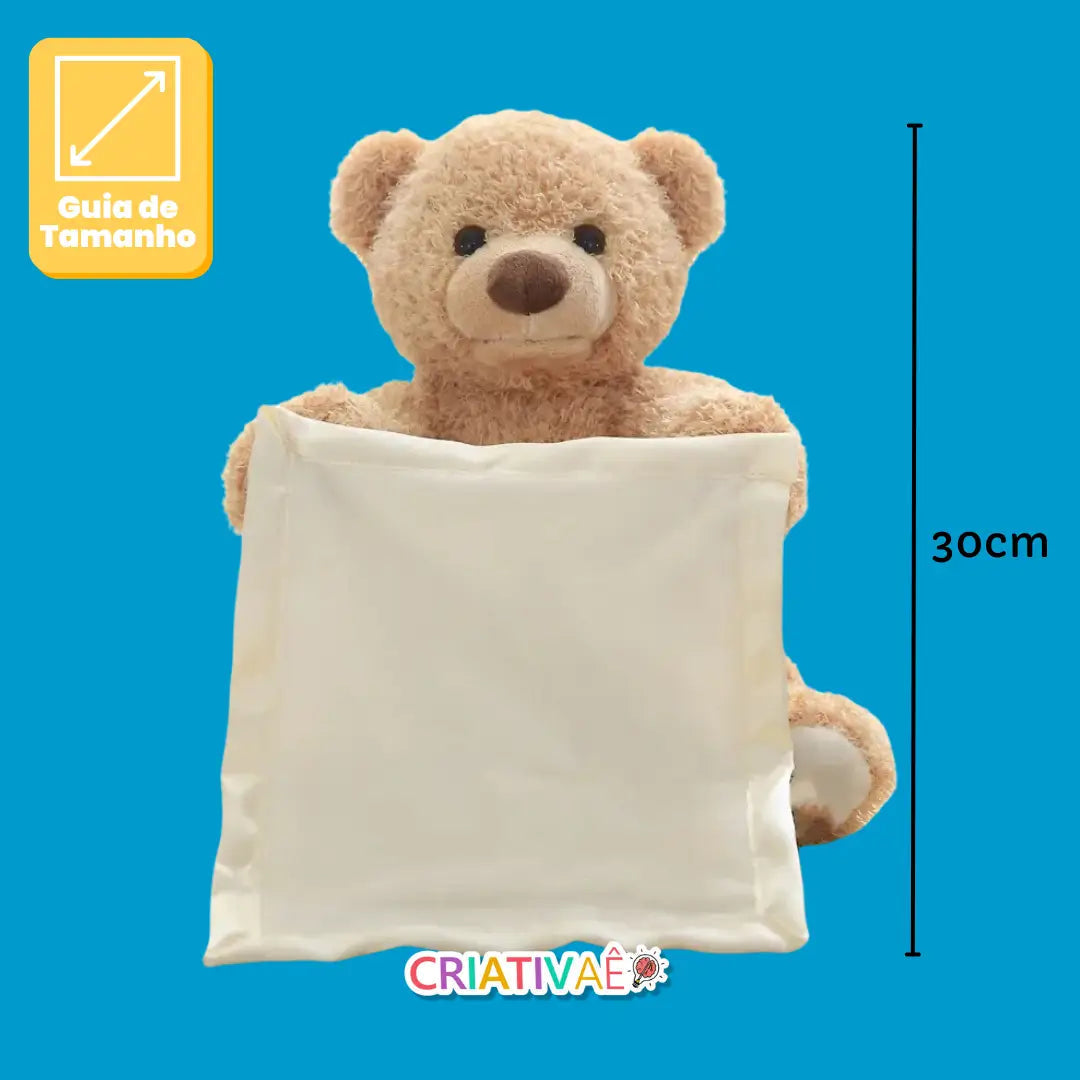 Peekaboo Teddy Criativae - Plush Bear That Plays Peekaboo With Your Baby