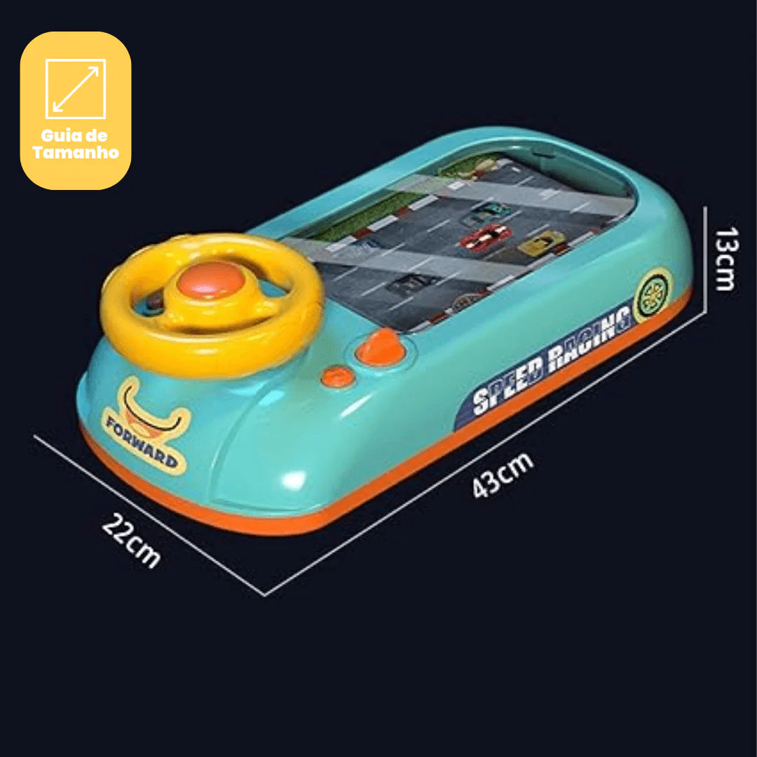 Velociracer Criativae - Screen-Free Racing Simulator with Real Steering Wheel