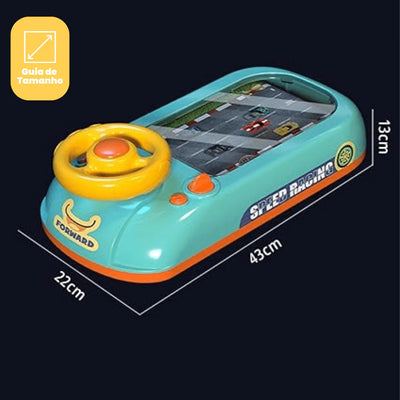 Velociracer Criativae - Screen-Free Racing Simulator with Real Steering Wheel